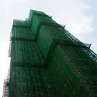 Heavy Duty Plastic Construction Netting , White / Black Construction Green Net