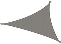 Polyester Dark Grey Sun Shade Sail Stainless Steel D / A Ring Available